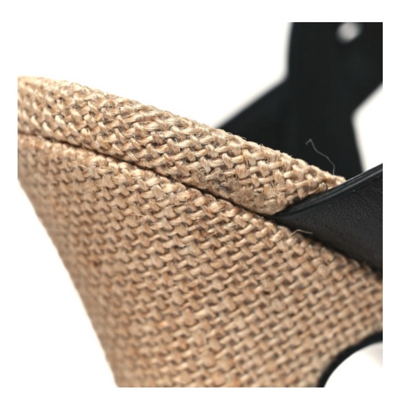 Saint Laurent Tribute 105MM Woven Leather Platform Sandals - Picture 7 of 7